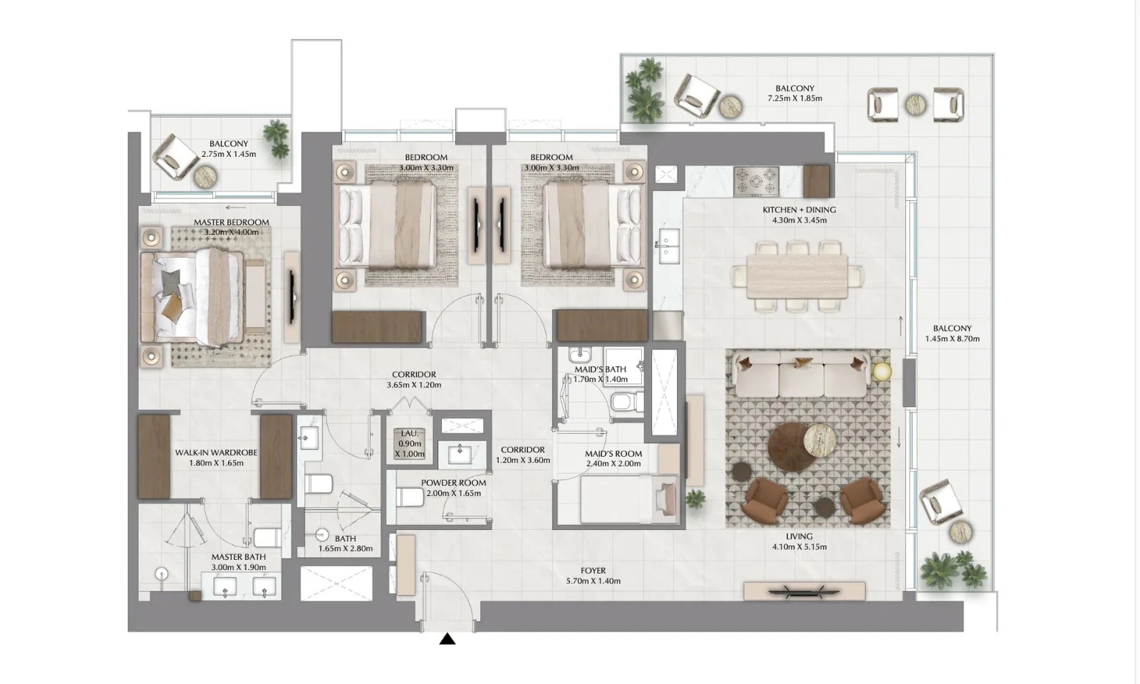 Lyvia by Palace at Dubai Creek Harbour- 3 bedroom